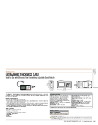 Thumbnail of document Data Sheet - UTG Ultrasonic Thickness Gage